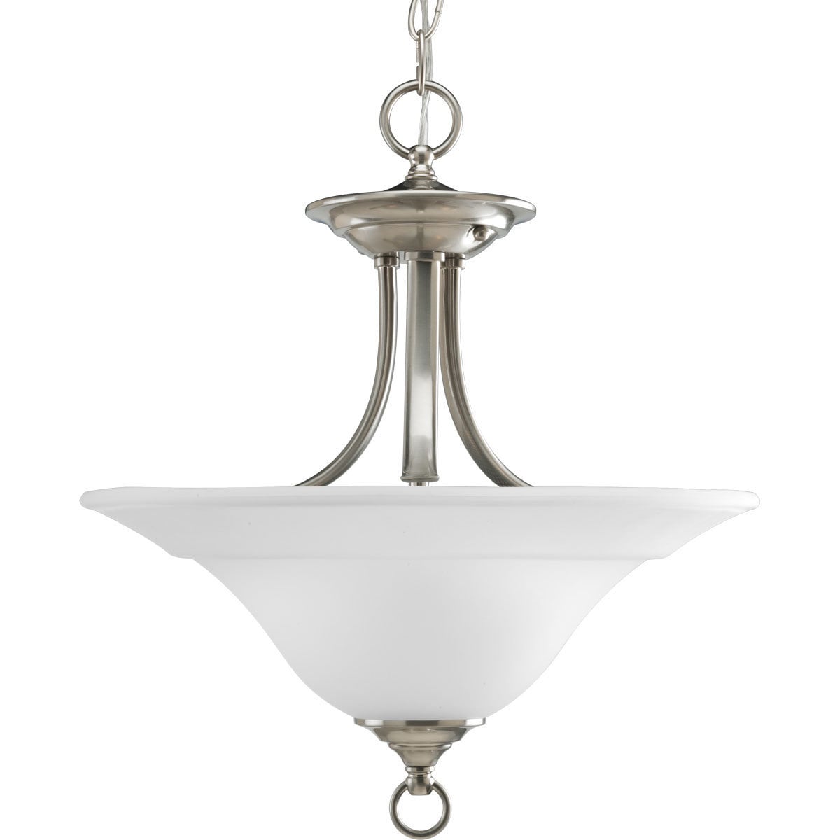 Progress Lighting Silvertone 2 Light Semi Flush Mount Fixture