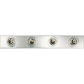 Progress Lighting Silvertone Broadway 4 Light Bath Strip