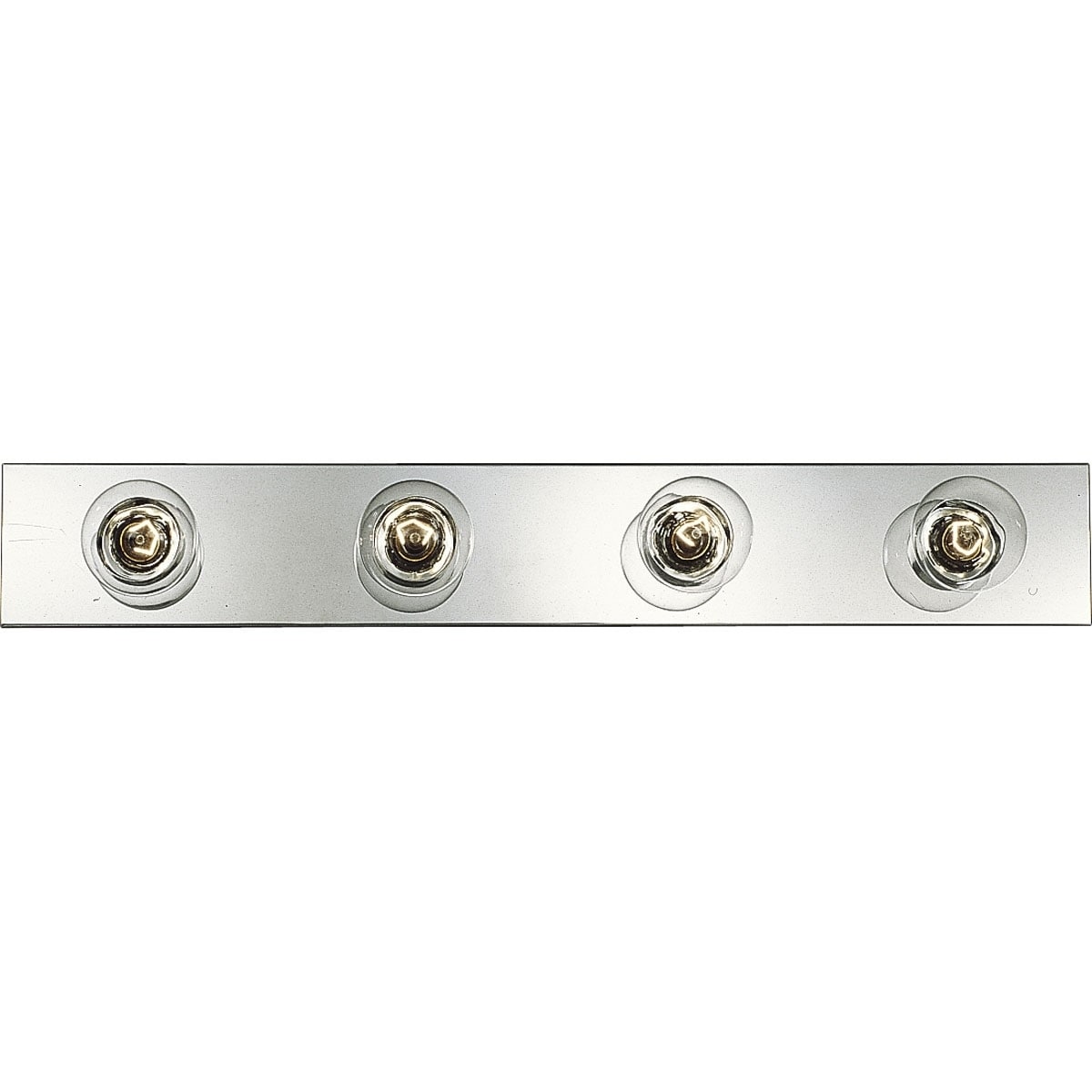 Progress Lighting Silvertone Broadway 4 Light Bath Strip