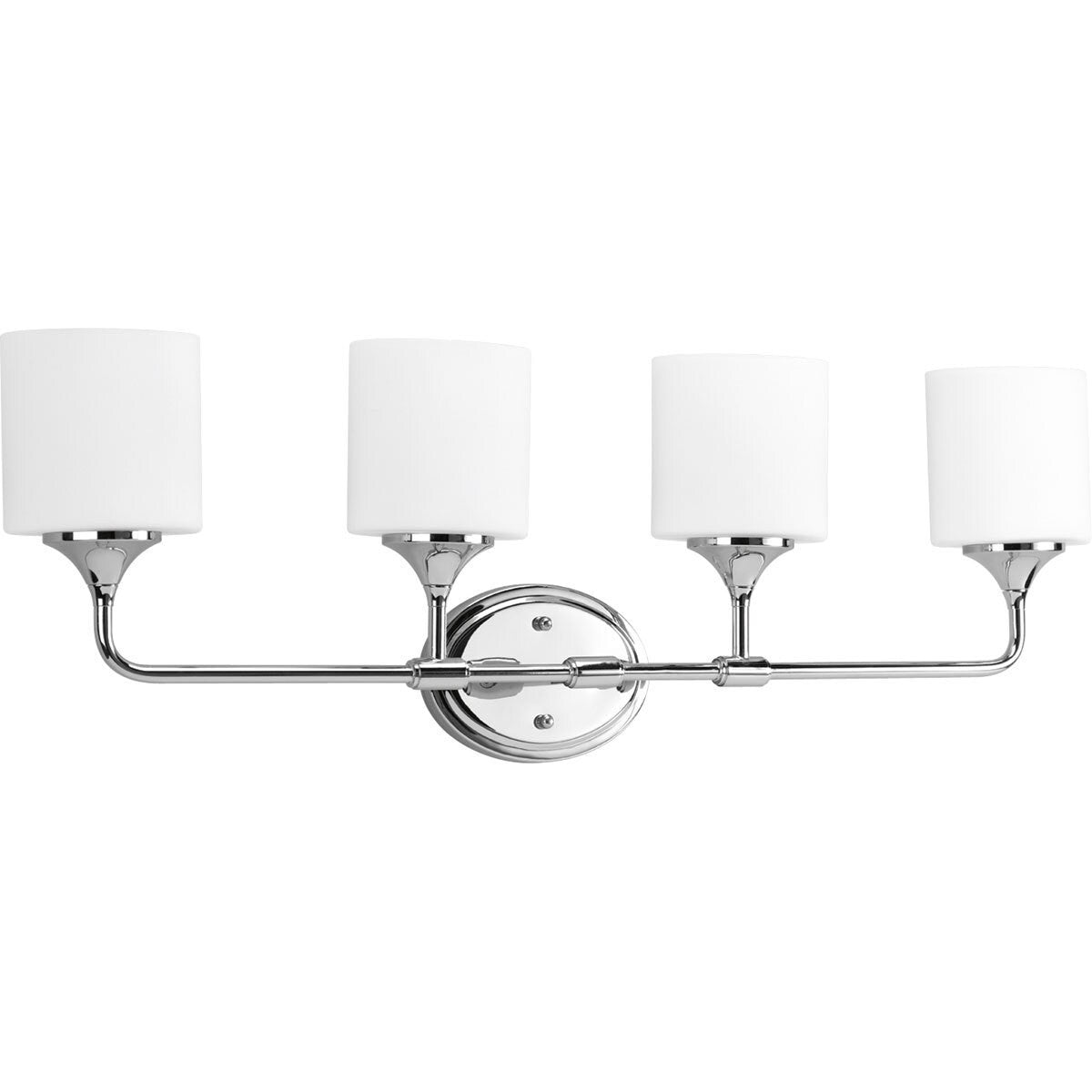 Progress Lighting Silvertone Lynzie Collection 4 Light Chrome Bath Light