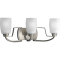 Progress Lighting Silvertone Wisten Collection 3 Light Brushed Nickel Bath Light
