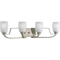Progress Lighting Silvertone Wisten Collection 4 Light Brushed Nickel Bath Light