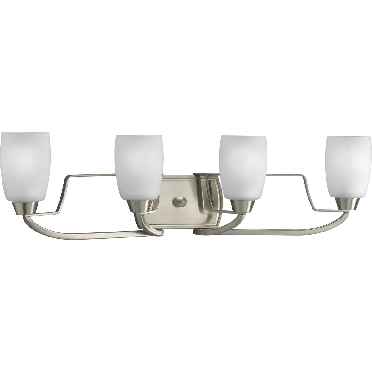Progress Lighting Silvertone Wisten Collection 4 Light Brushed Nickel Bath Light