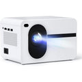 Projector With Wifi And Bluetooth Native 1080P Full Hd Projector 18000 Lumens White