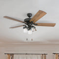 Prominence Home Briarcrest Farmhouse 52 Aged Bronze Led Ceiling Fan With Light 3 Speed Remote
