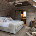 The Gray Barn Heddinge Traditional 42 Inch Aged Bronze Ceiling Fan In Barnwood Tumbleweed Blades In 3 Speed Remote