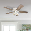 Carbon Loft Hae Joo 52 Inch Coastal Indoor Led Ceiling Fan With 5 Reversible Blades