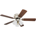 Prominence Home Whitley 42 Hugger Ceiling Fan Satin Nickel