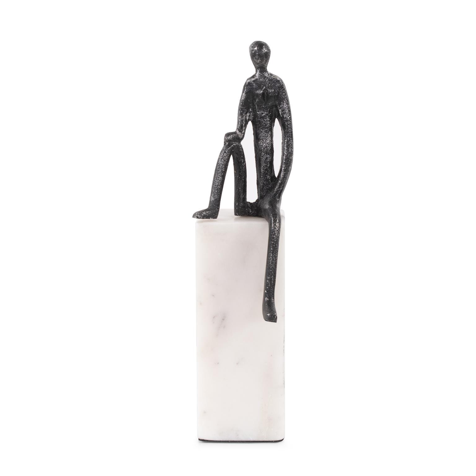 Proud Moment Sculpture On White Marble Base 8H X 8W X 8D