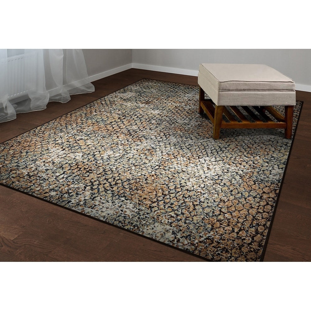 Provencal Pebbles Beige Area Rug 710 X 112