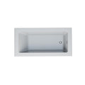 Provenza White Alcove Bathtub With Right Drain And Chrome Hardware