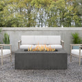 Provo Casual Rectangle Natural Gas Fire Table In Carbon By Jensen 60 X 30 X 19