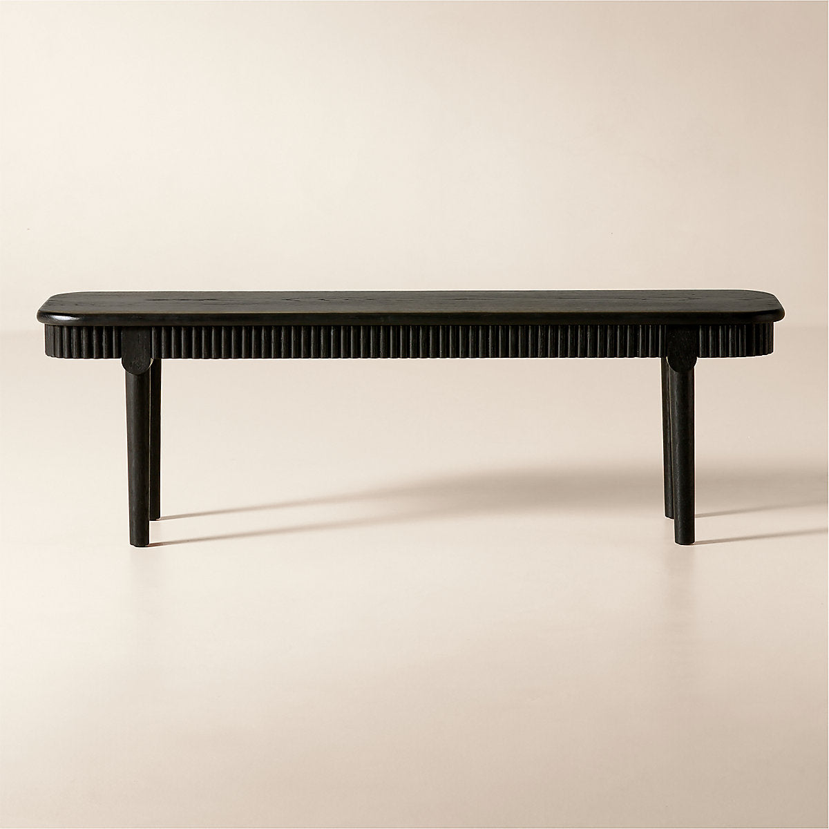 Providence 90in Rectangular Black Ebonized Oak Dining Table