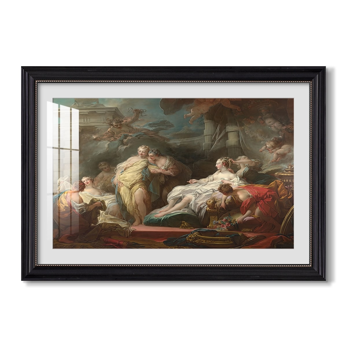 Psyche Showing Her Sisters 1753 Jean Honore Fragonard Custom Framed Print