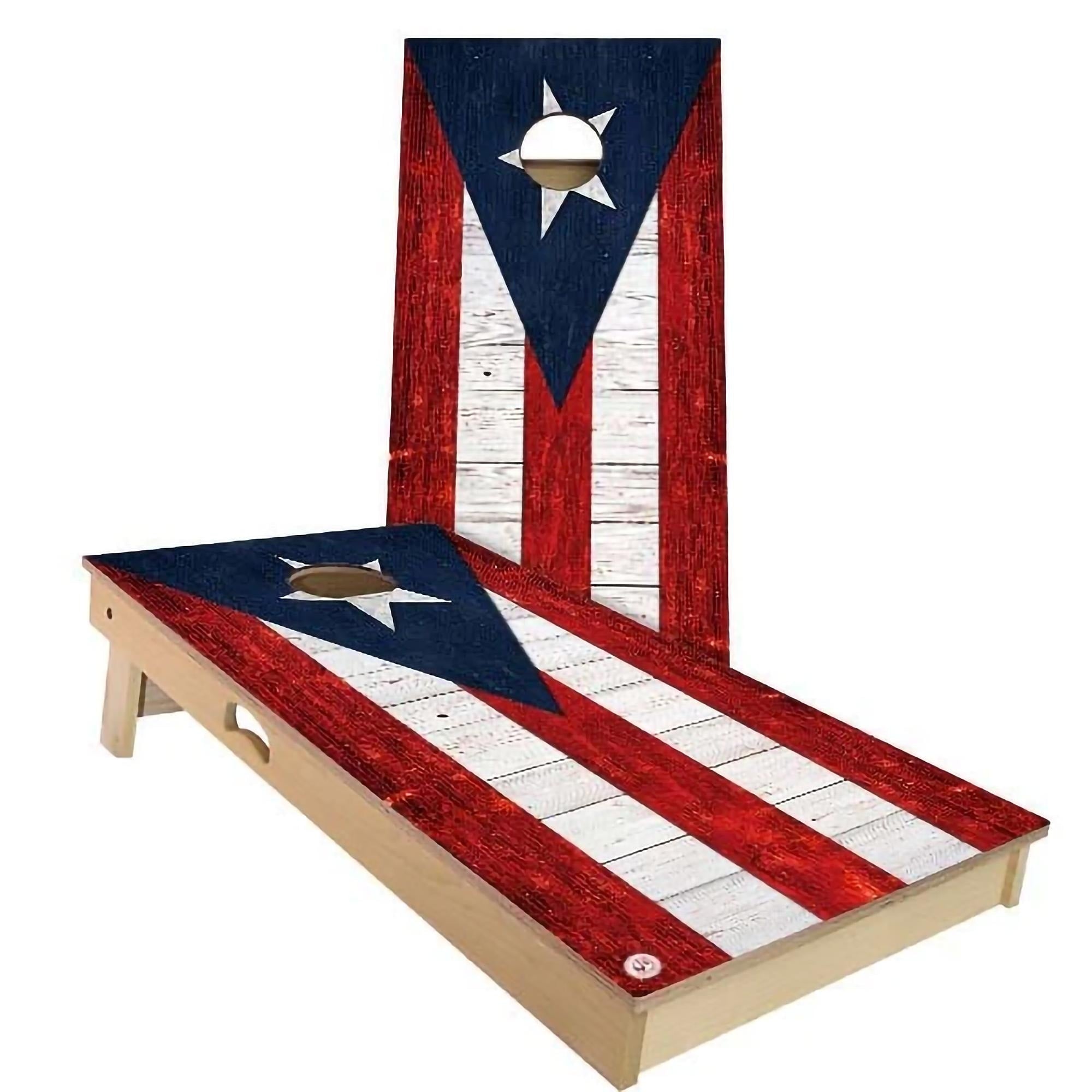 Puerto Rico Flag Cornhole Set Choose Your Size Accessories