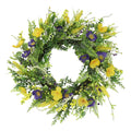 Puleo International 24 Artificial Spring Mixed Floral Wreath
