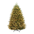 Puleo International 6.5 Pre Lit Canadian Balsam Fir Artificial Christmas Tree With Sure Lit Pole And 650 Warm White Led Lights