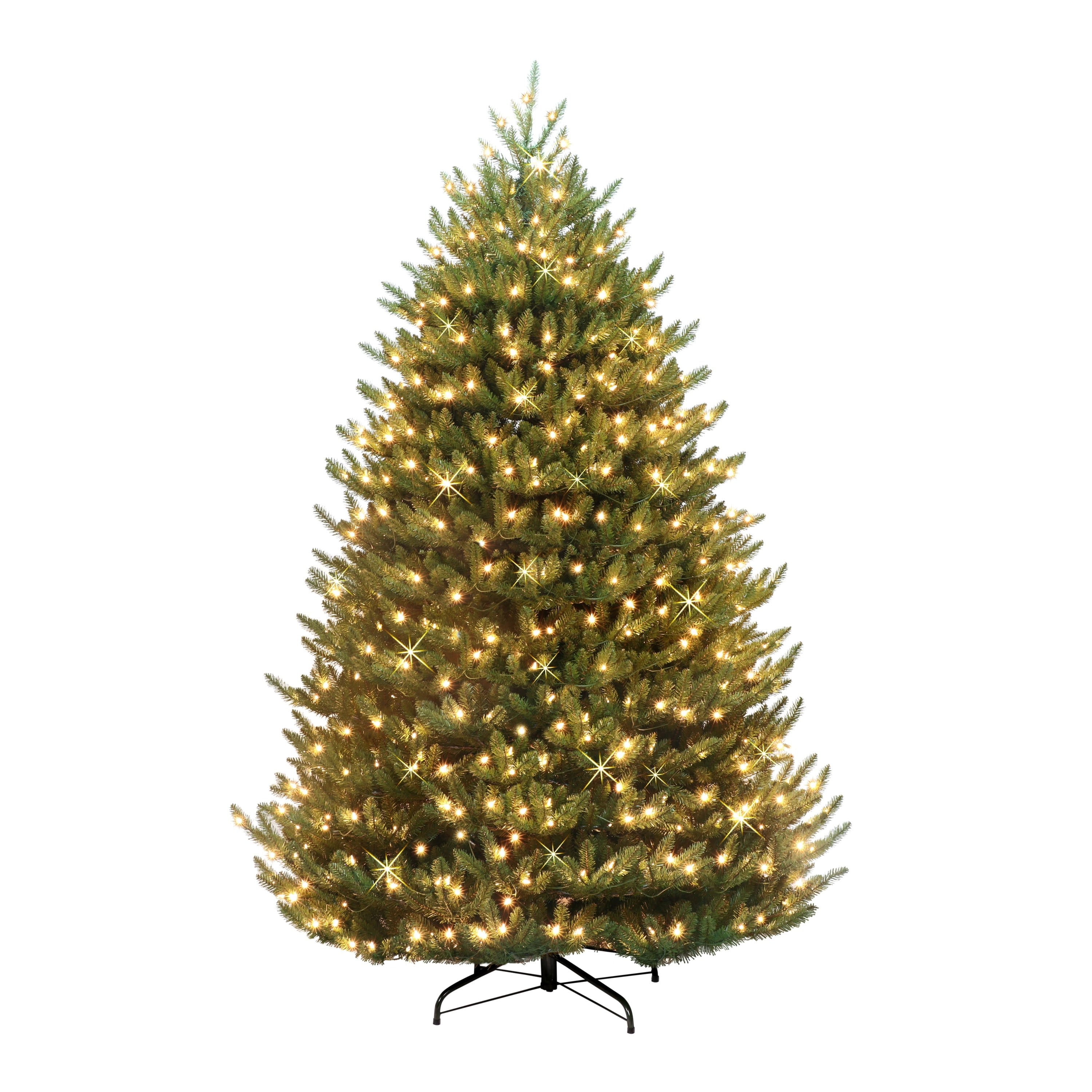 Puleo International 6.5 Pre Lit Canadian Balsam Fir Artificial Christmas Tree With Sure Lit Pole And 650 Warm White Led Lights