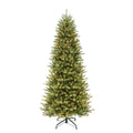 Puleo International 7.5 Foot Artificial Slim Fraser Fir Christmas Tree With 500 Clear Ul Listed Lights