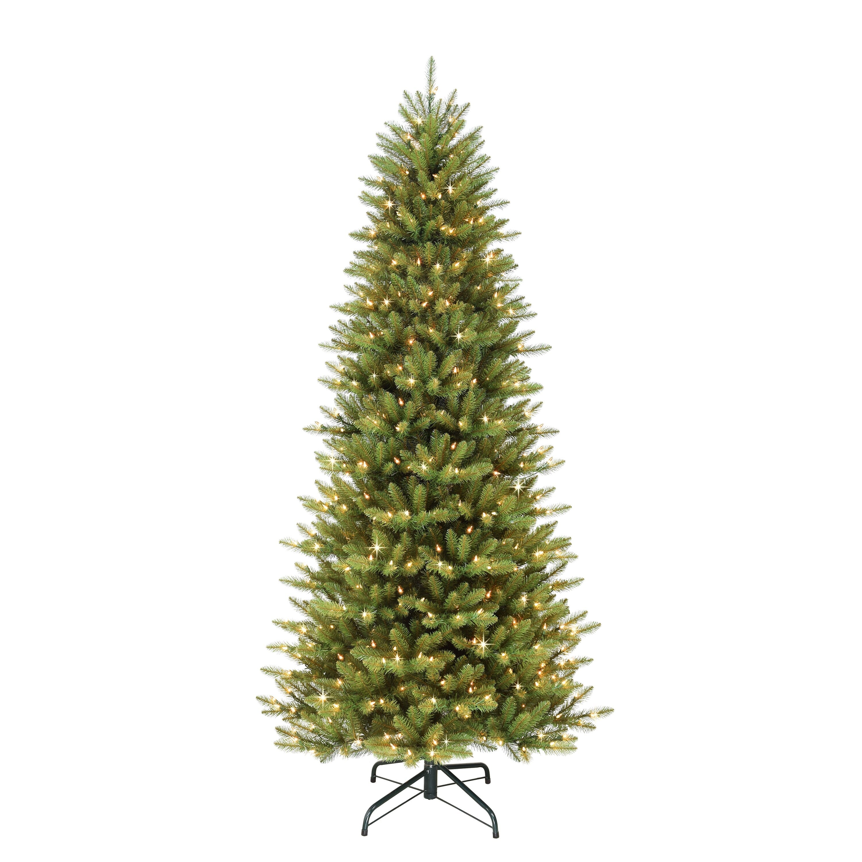 Puleo International 7.5 Foot Artificial Slim Fraser Fir Christmas Tree With 500 Clear Ul Listed Lights