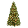 Puleo International Teton Pine 7.5 Pre Lit Artificial Christmas Tree With 600 Clear Ul Listed Lights