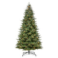 Puleo International 9 Pre Lit Balsam Fir Artificial Christmas Tree With 1000 Ul Clear Incandescent Lights N A