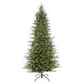 Puleo International 9 Pre Lit Slim Balsam Fir Artificial Christmas Tree With 800 Ul Clear Incandescent Lights N A