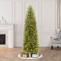 Puleo International 9 Ft. Pre Lit Fraser Fir Pencil Artificial Christmas Tree 550 Ul Listed Clear Lights