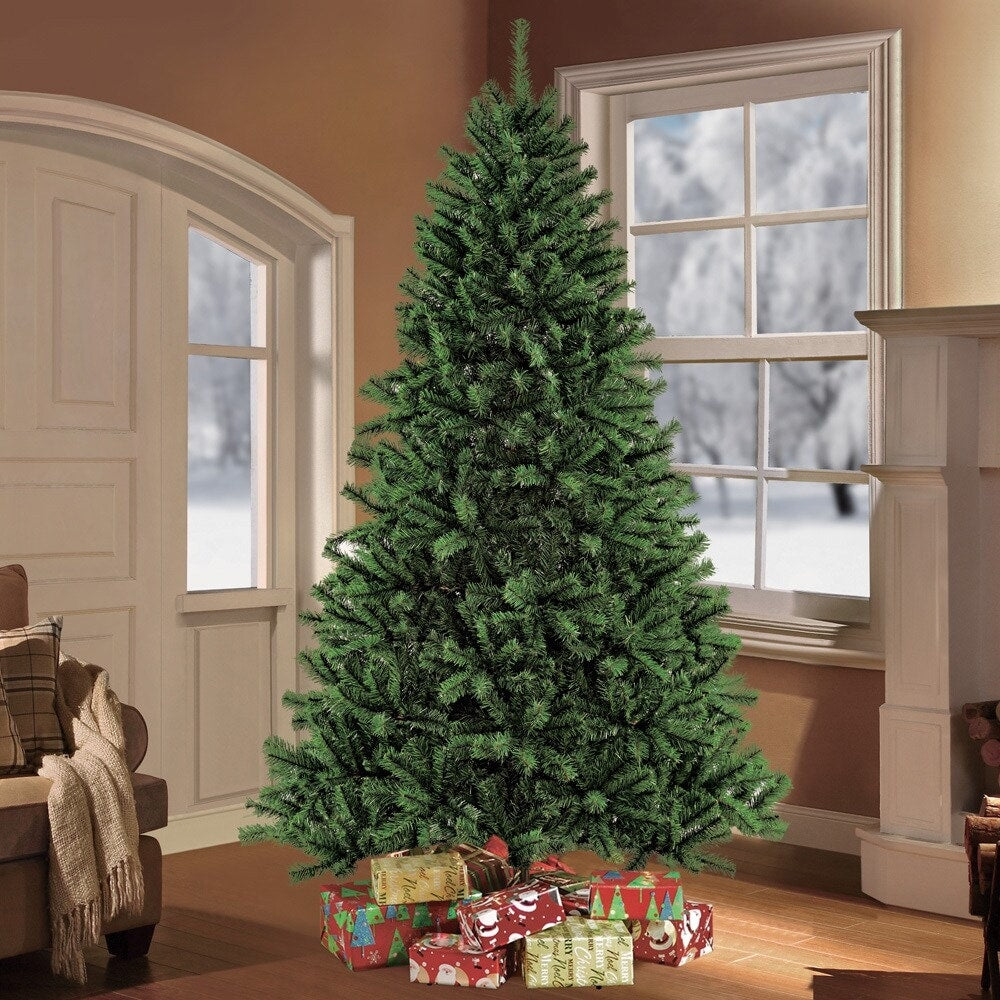 Puleo International 7.5 Foot Northern Fir Artificial Unlit Christmas Tree