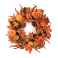 Pumpkin Pinecone Fall Harvest Wreath 24 D