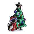 Puppy With Christmas Tree Ekkolight 35 H