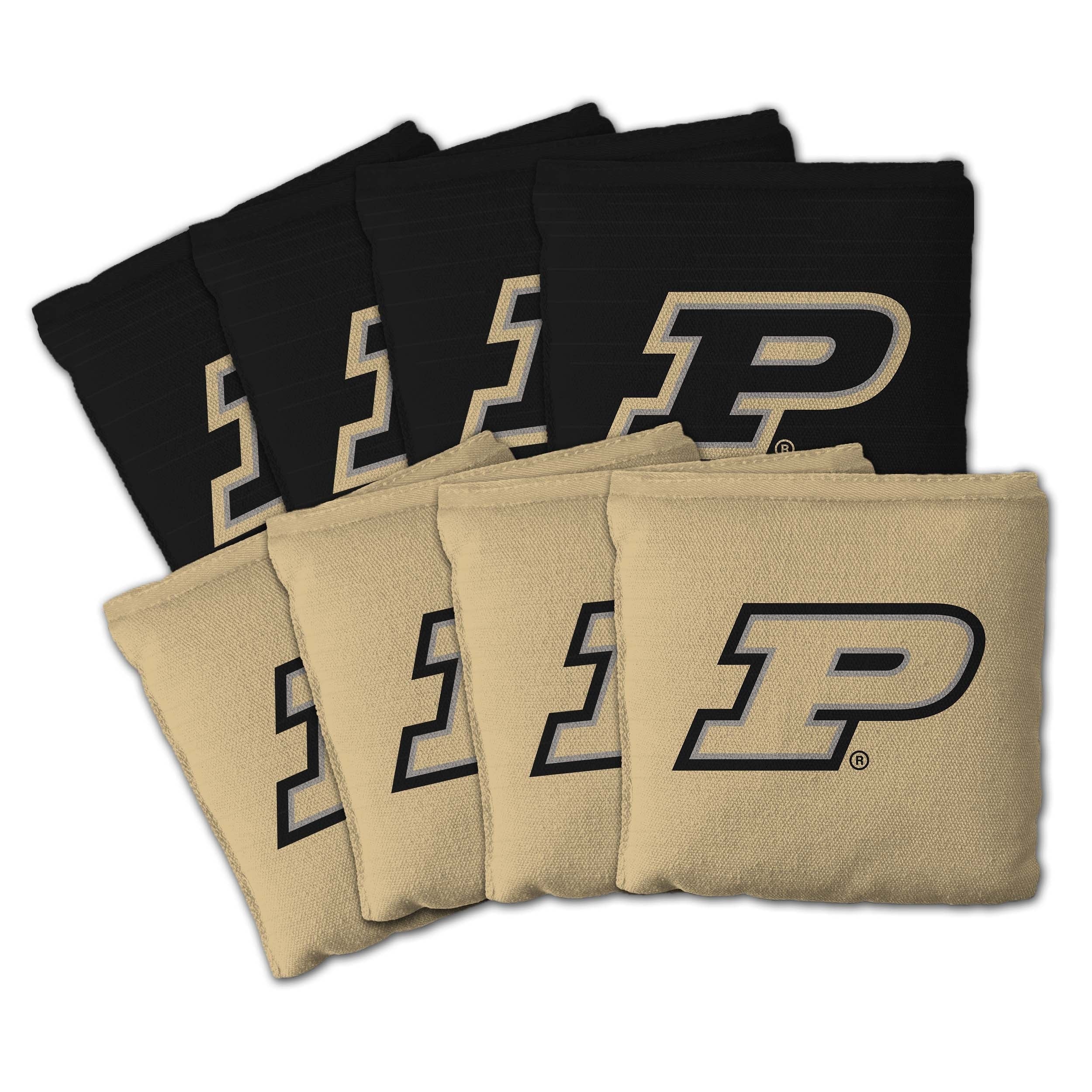 Purdue Boilermakers Ncaa Dual Sided Pro Stop Slide Cornhole Bags
