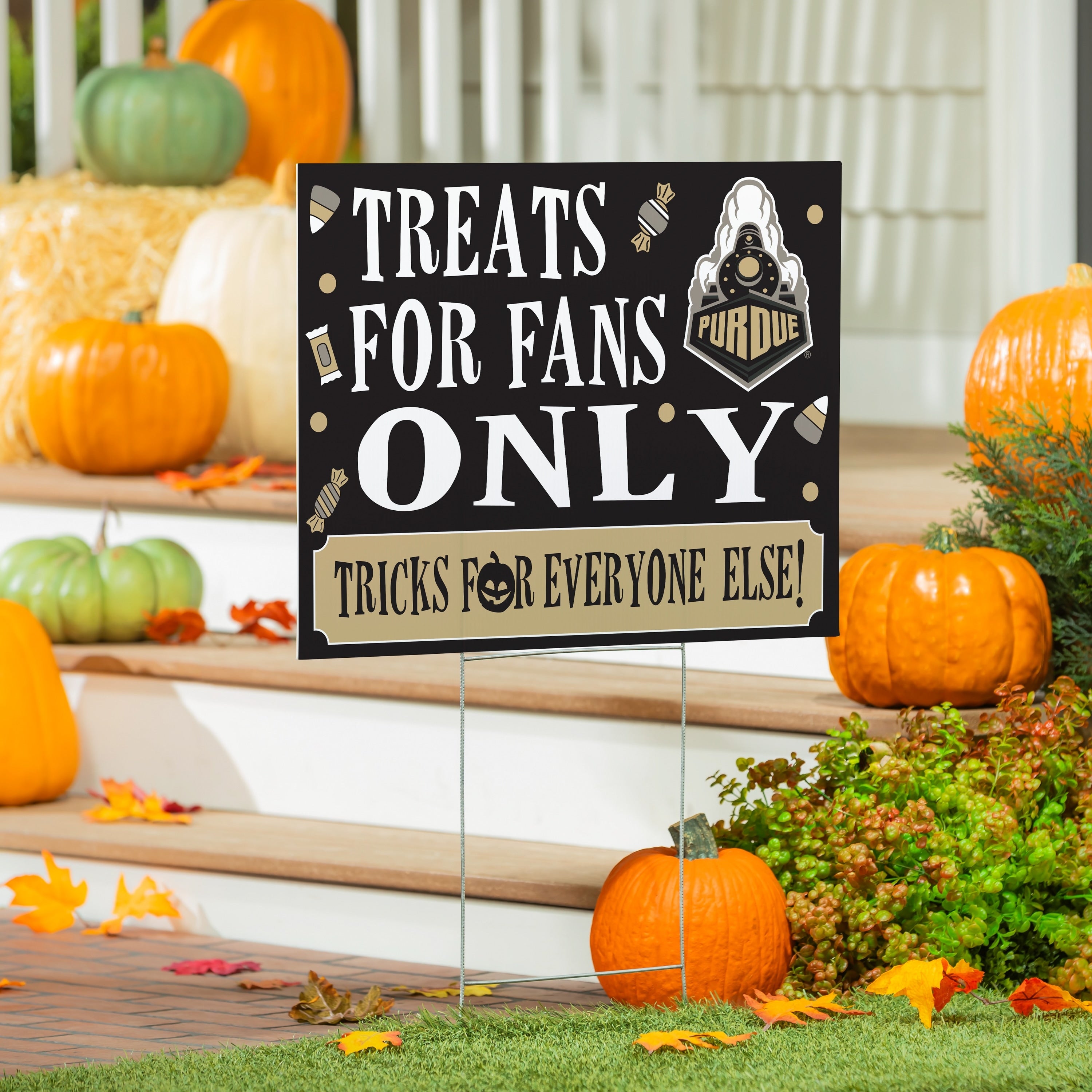 Purdue University Yard Sign Halloween Treats For Fans