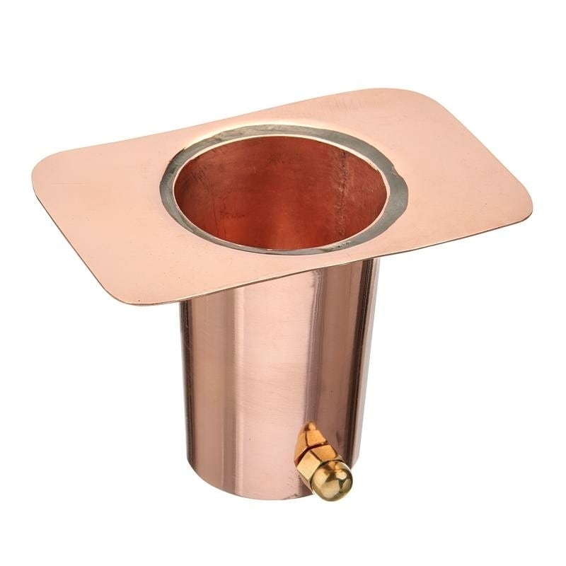 Pure Copper Rain Chain Gutter Clip Funnel Adaptor Installation Kit By Good Directions