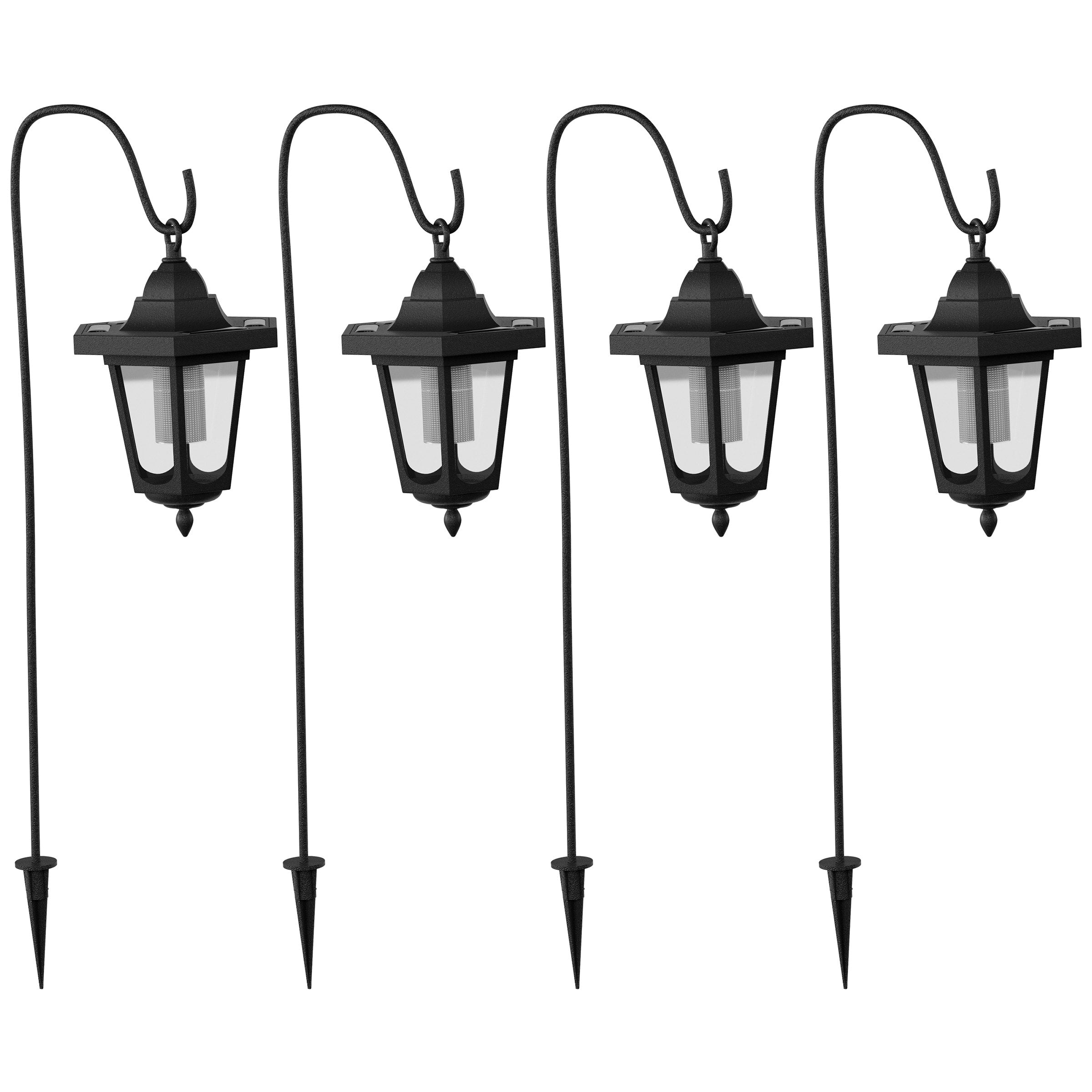 Hanging Solar Coach Lights 26 2 Pc Pure Garden