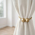 Evideco Wooden Cubic Tieback Twist Geometrik Big Size White