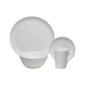 Pure Vanilla Bone China Coupe Dinnerware 16Pc. Set