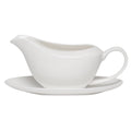 Pure Vanilla Gravy Boat With Tray