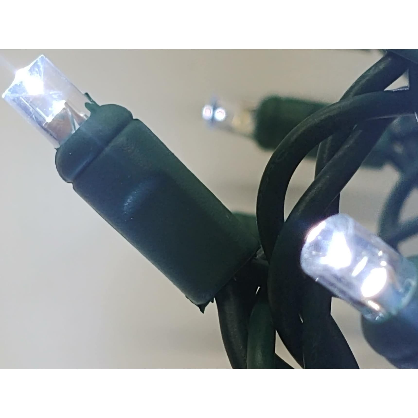 Pure White Led Light String Set Of 70 Lights 5Mm