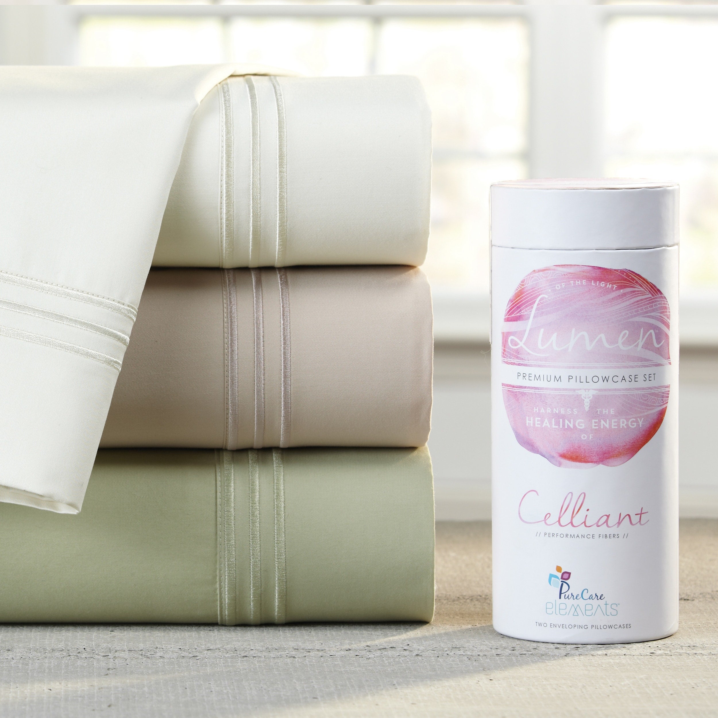 Purecare Luxurious Supersoft Celliant Healing Energy Sateen 4 Piece Sheet Set
