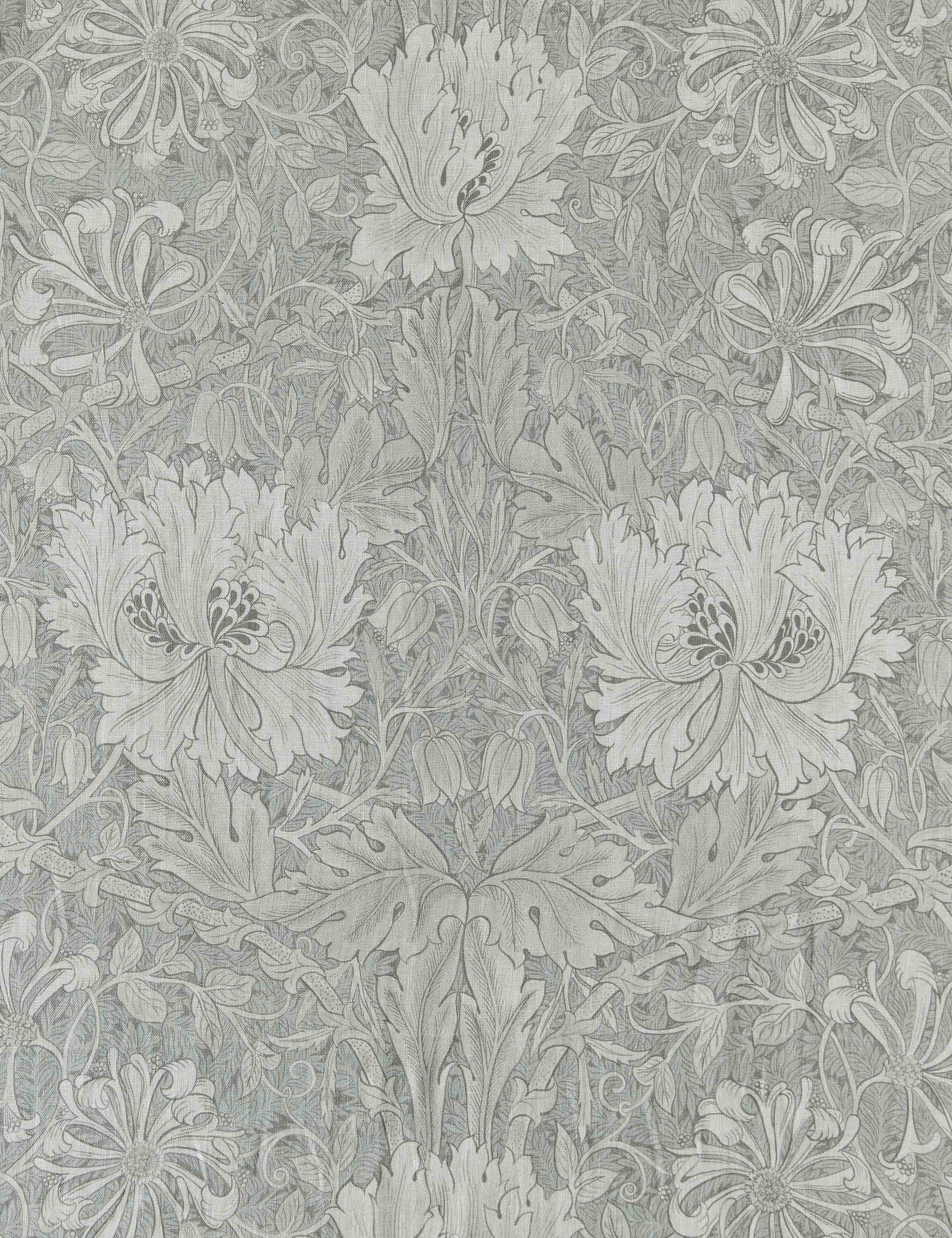 Pure Honeysuckle and Tulip Fabric Swatch by Morris & Co.