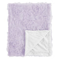 Purple Floral Rose Girl Baby Receiving Security Swaddle Blanket Lavender Flower Luxurious Elegant Princess Boho Shabby Chic
