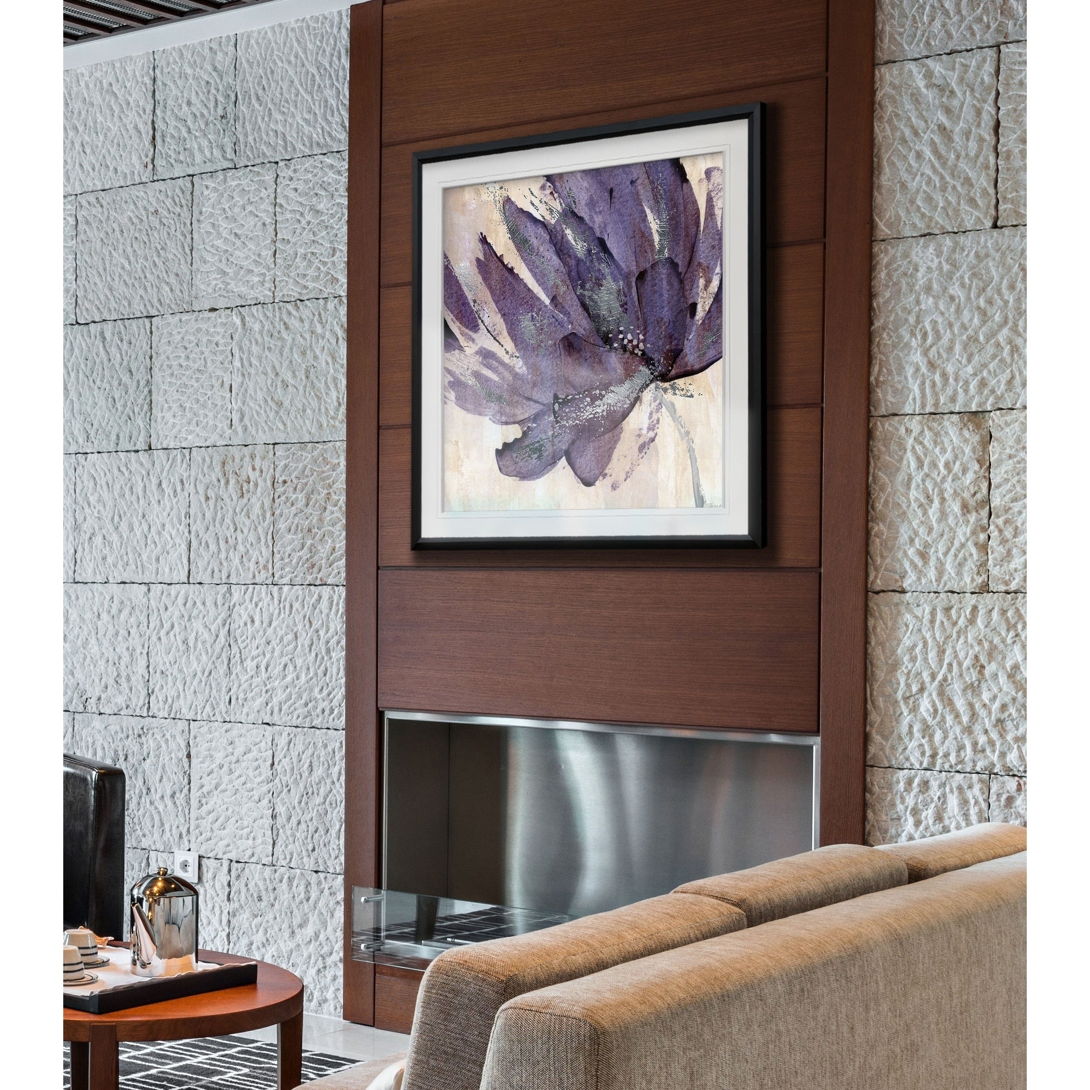 Purple Jewel Custom Framed Print Blue White Grey Yellow Green Silver Gold