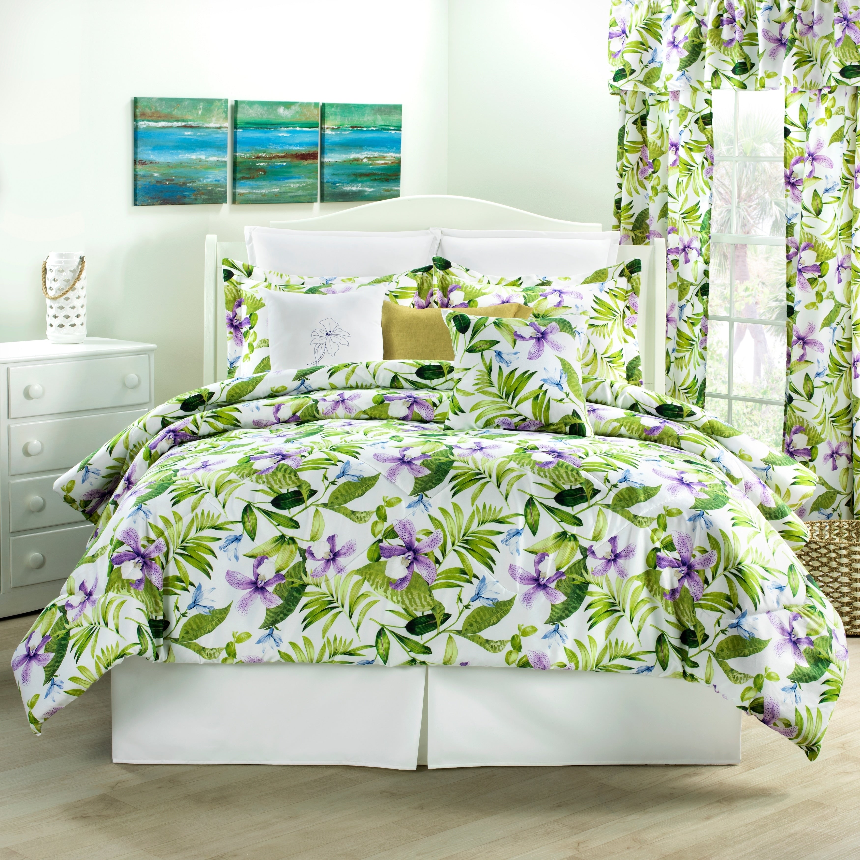 Purple Tiger Lily Montego Bay Sham