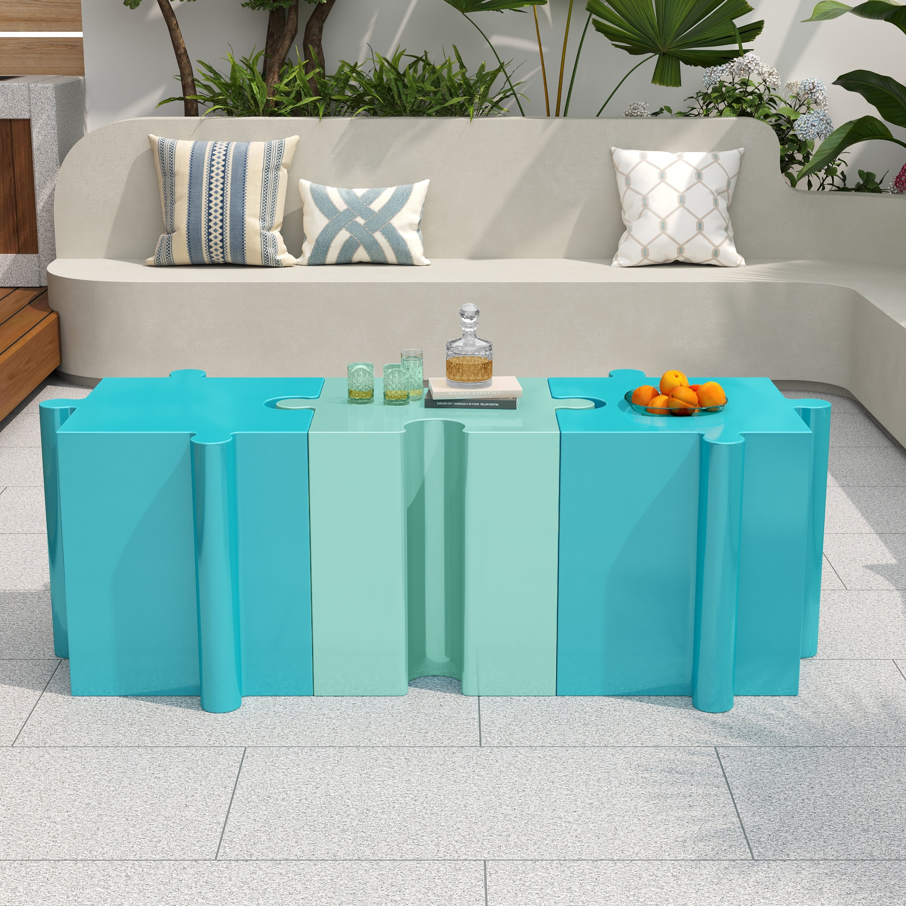 Puzzle Art Side Table
