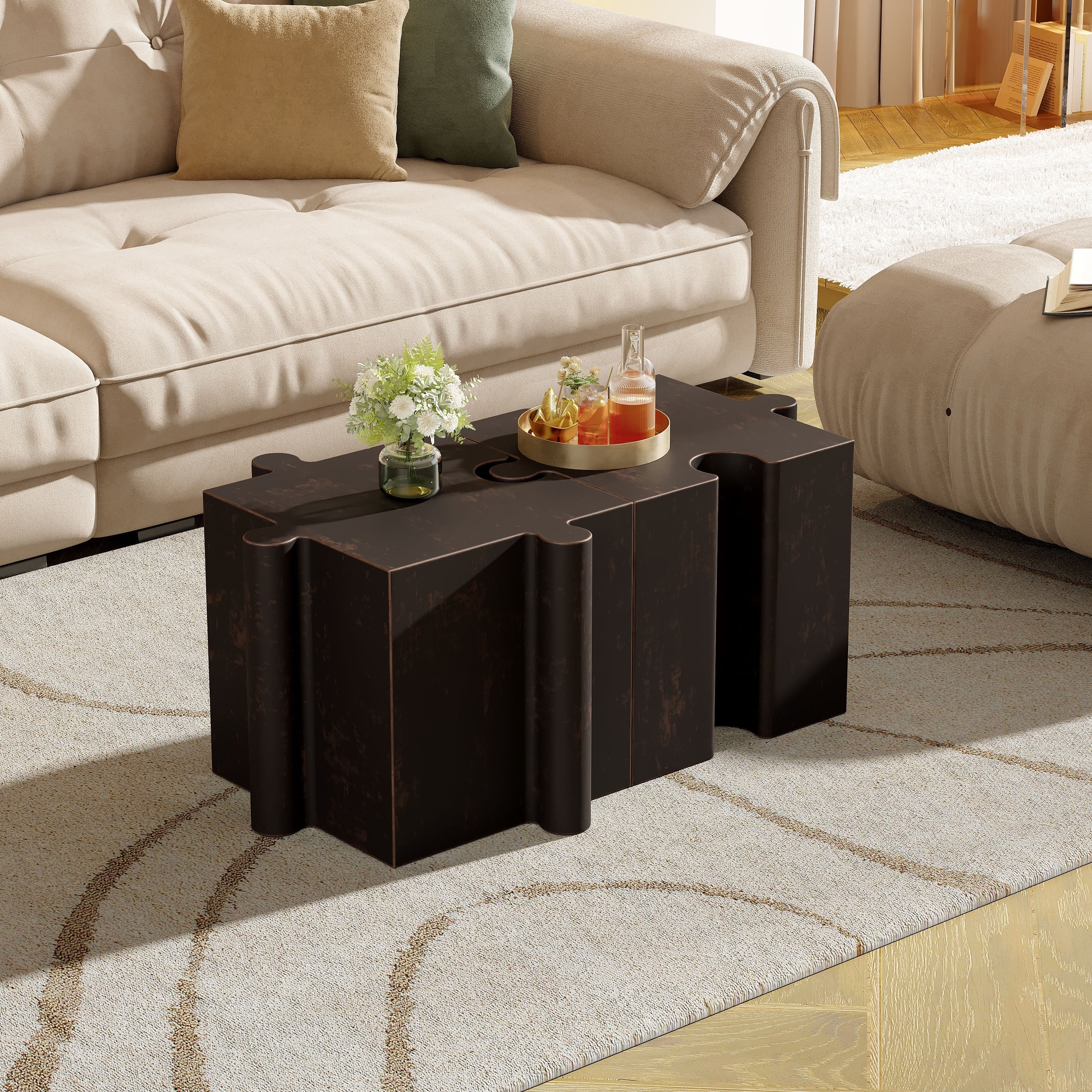 Puzzle Art Side Table