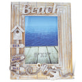 Puzzled Baja Beach Multicolor Wood 5 Inch X 7 Inch Handcrafted Nautical Photo Frame
