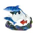 Puzzled Dolphin Cove Multicolor Resin Handcrafted Candleholder