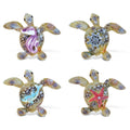 Puzzled Sea Turtle Rockstone Resin Refrigerator Magnet Pack Of 4