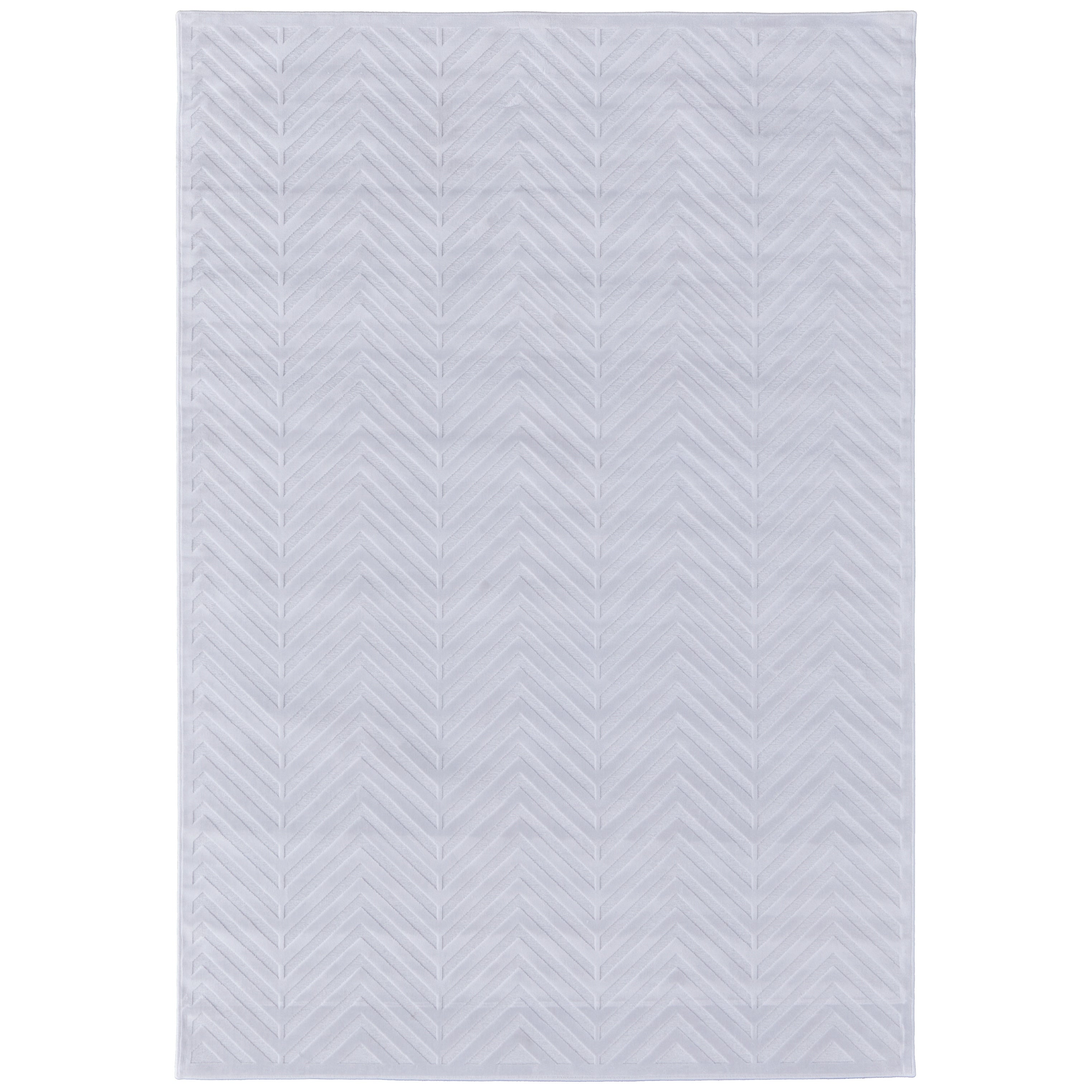 Grand Bazaar Qazi White White Wool Rug 53 X 76